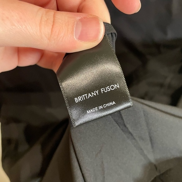 BRITTANY FUSON WREN DRESS BLACK one shoulder puff sleeve dress - Picture 10 of 12